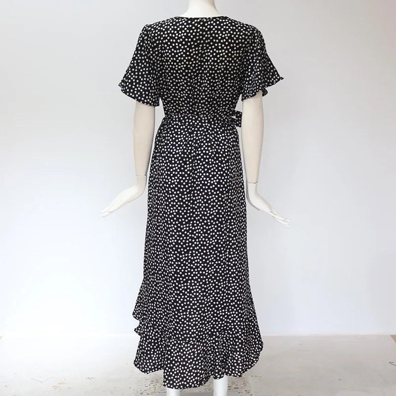 Floral Print Boho Maxi Dress