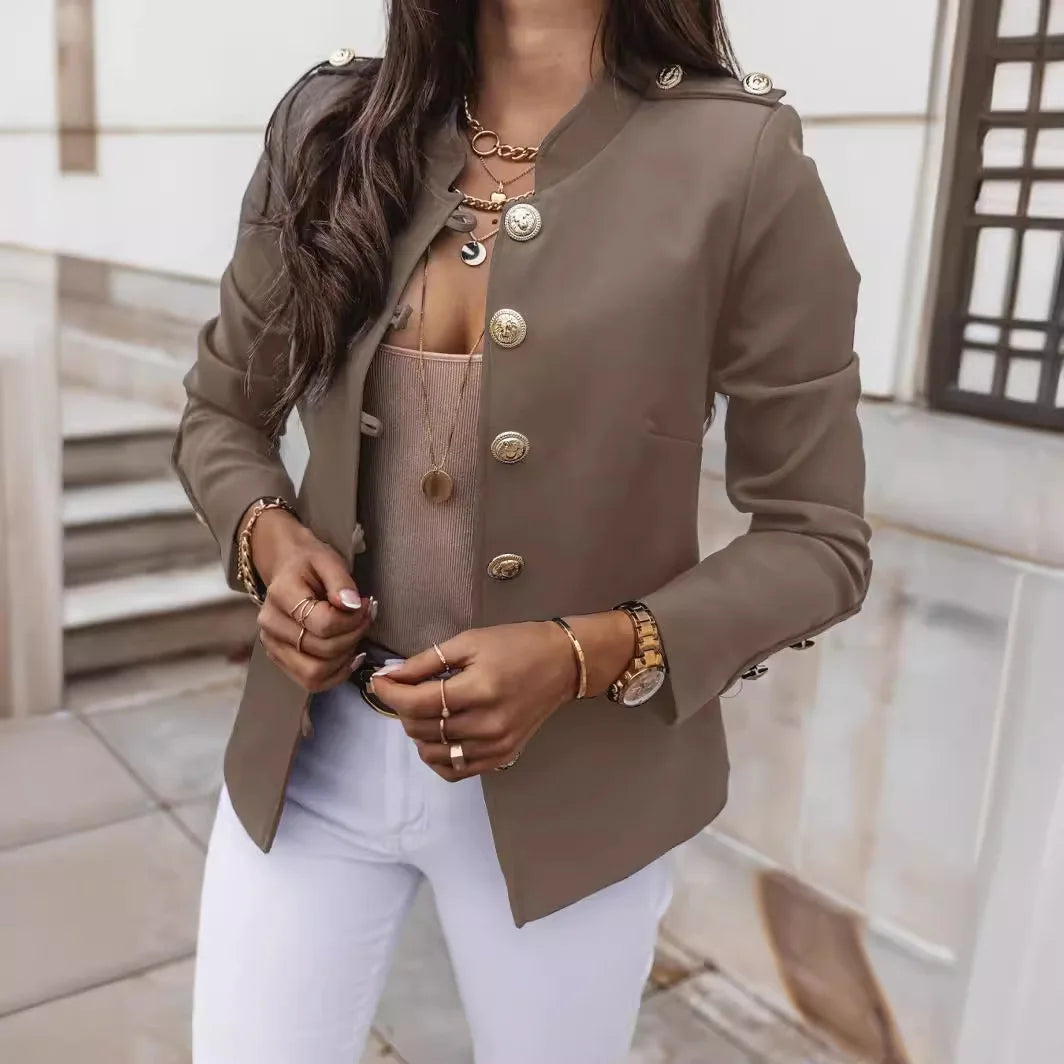 Slim Fit Women’s Button Blazer