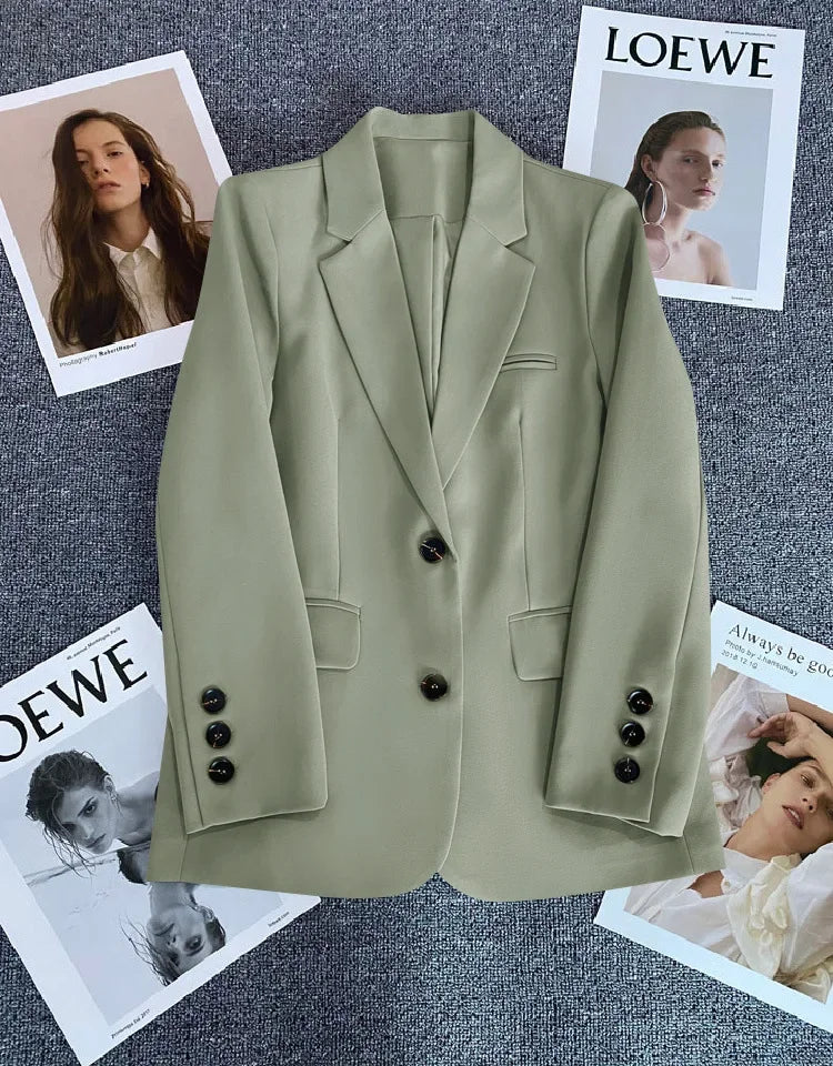 Classic Single-Button Women’s Blazer