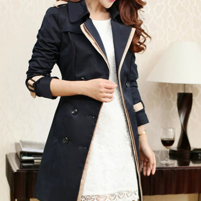 Women's Double-Breasted Trench Coat