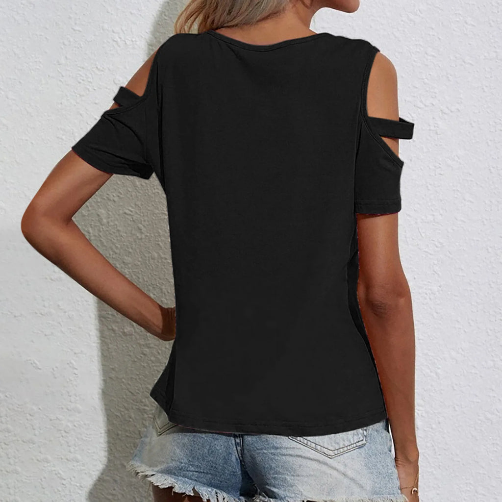 Off-the-Shoulder Loose Summer Top