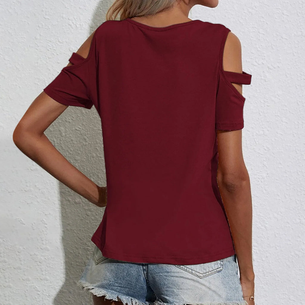 Off-the-Shoulder Loose Summer Top