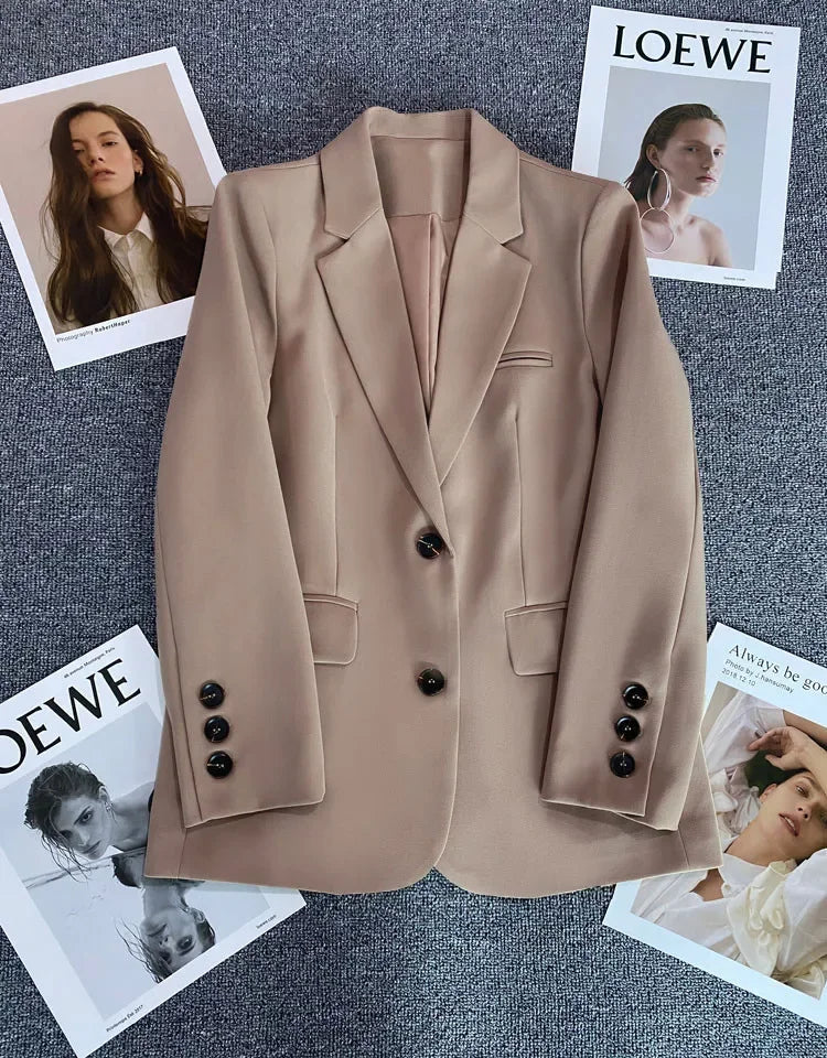 Classic Single-Button Women’s Blazer