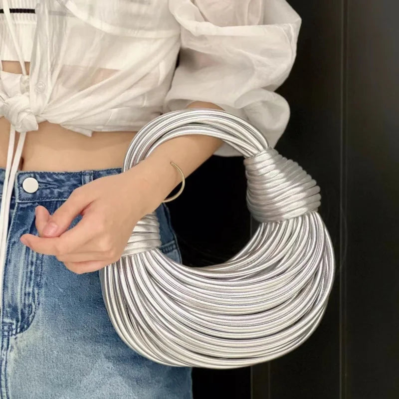 Handwoven Rope Hobo Bag