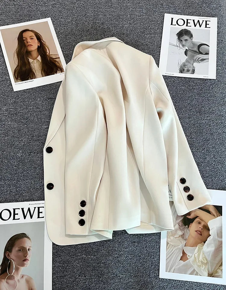 Classic Single-Button Women’s Blazer