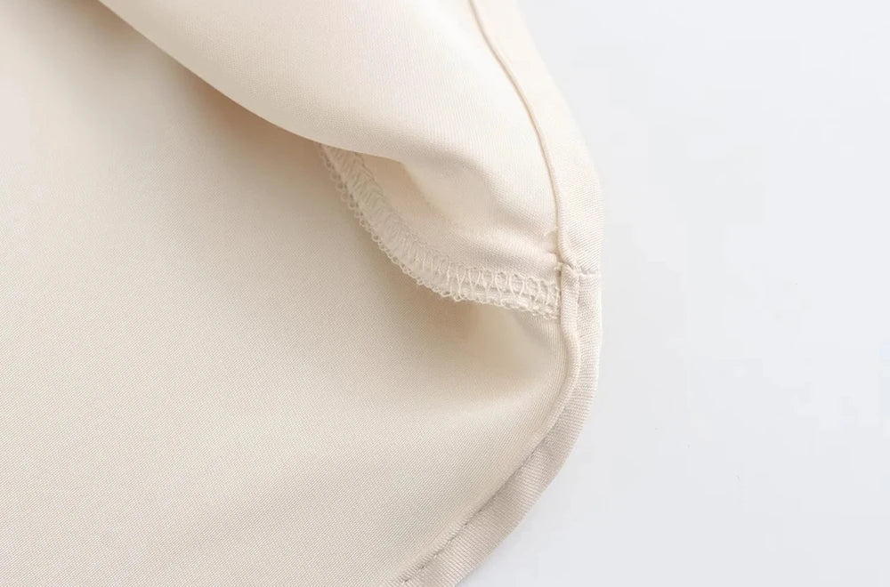 Silk-Like Elastic Waist Midi Skirt