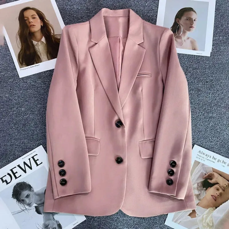 Classic Single-Button Women’s Blazer