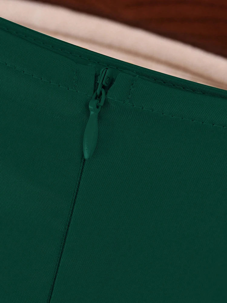 Elegant Satin Maxi Skirt