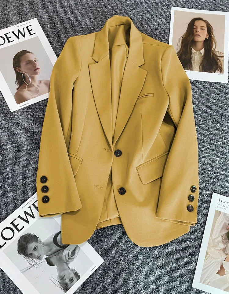 Classic Single-Button Women’s Blazer