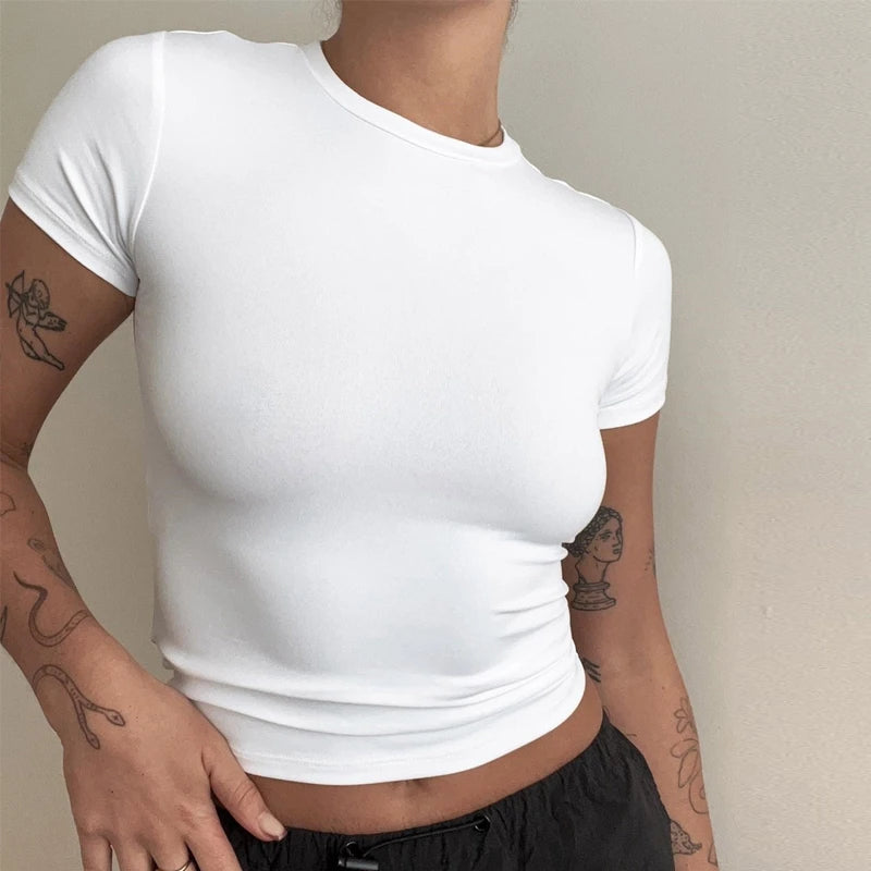 Slim Fit Knitted O-Neck Tee