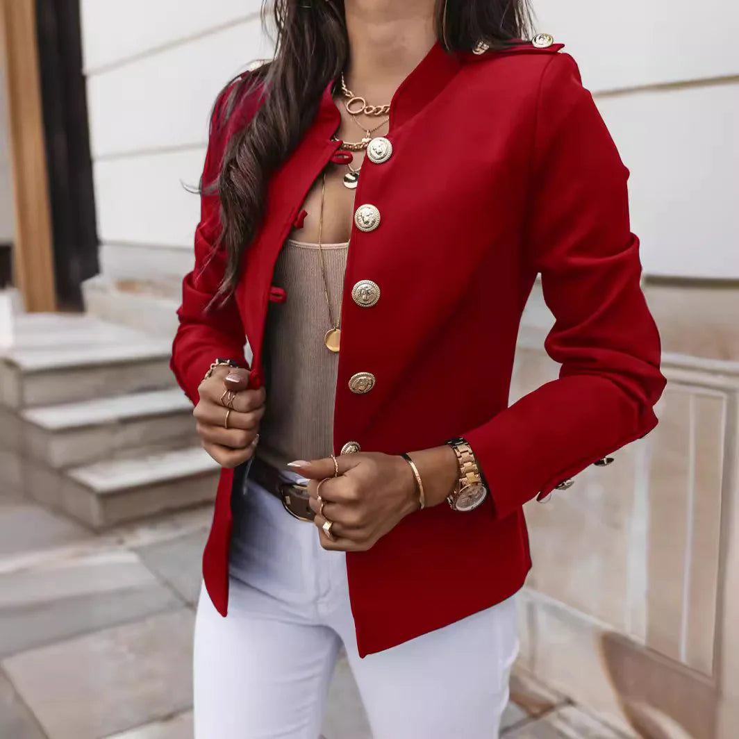 Slim Fit Women’s Button Blazer