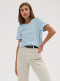 Cotton Summer Tee Short Sleeve Loose Top