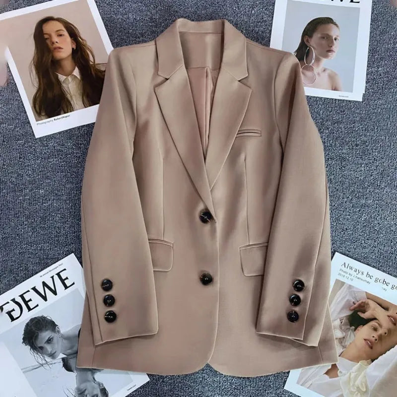 Classic Single-Button Women’s Blazer