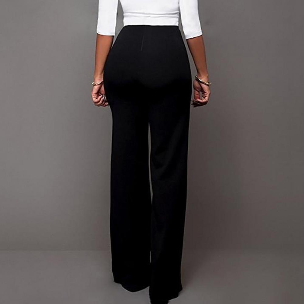 High Waist Wide-Leg Bell-Bottom Pants