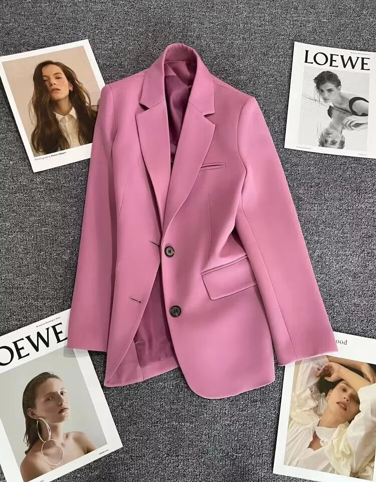 Classic Single-Button Women’s Blazer