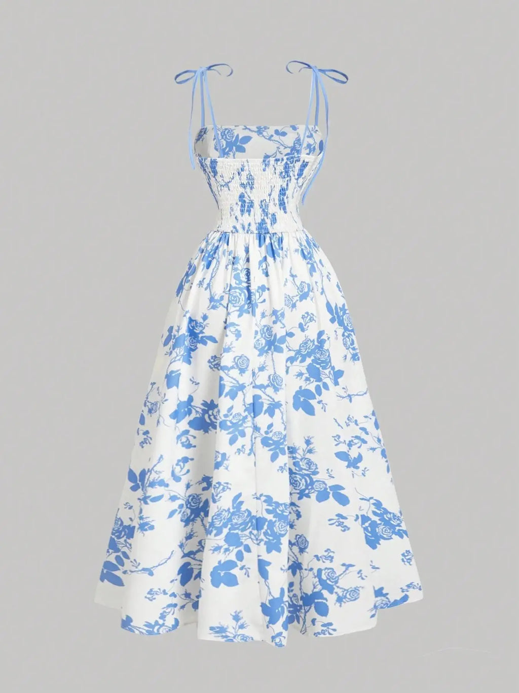 Elegant High-Waisted Spring Dress