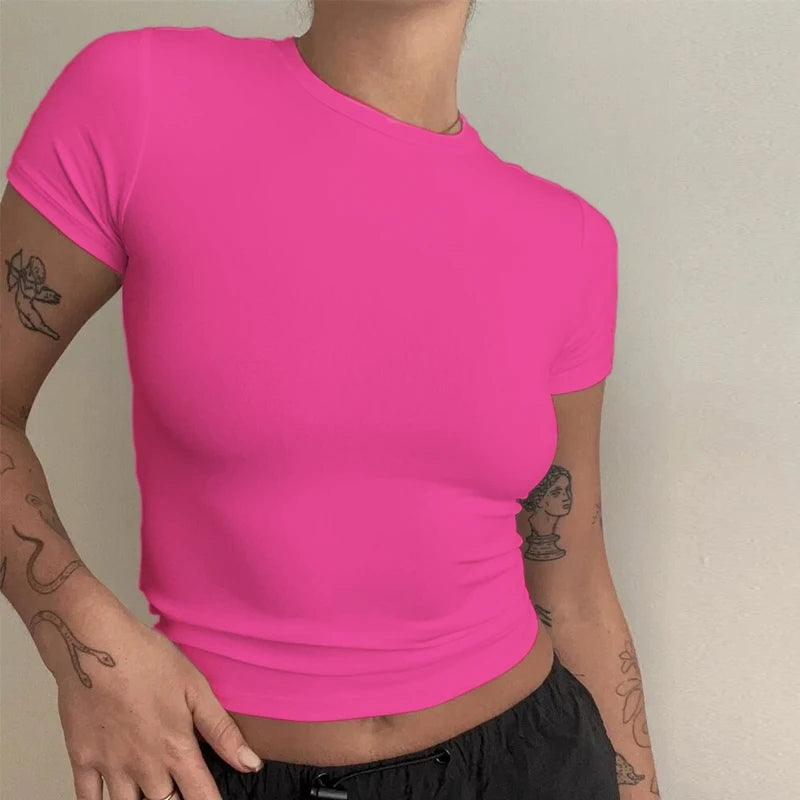 Slim Fit Knitted O-Neck Tee