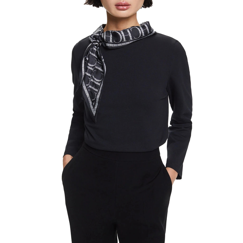 Vintage Bow Cotton Long Sleeve Top