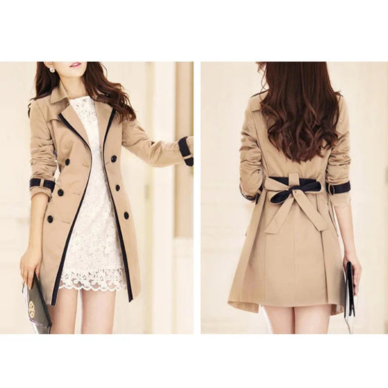 Women's Double-Breasted Trench Coat