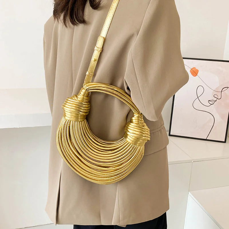 Handwoven Rope Hobo Bag