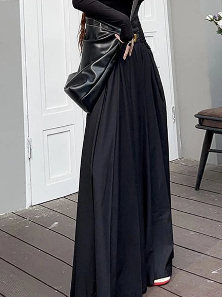 Classic Pleated Maxi Skirt