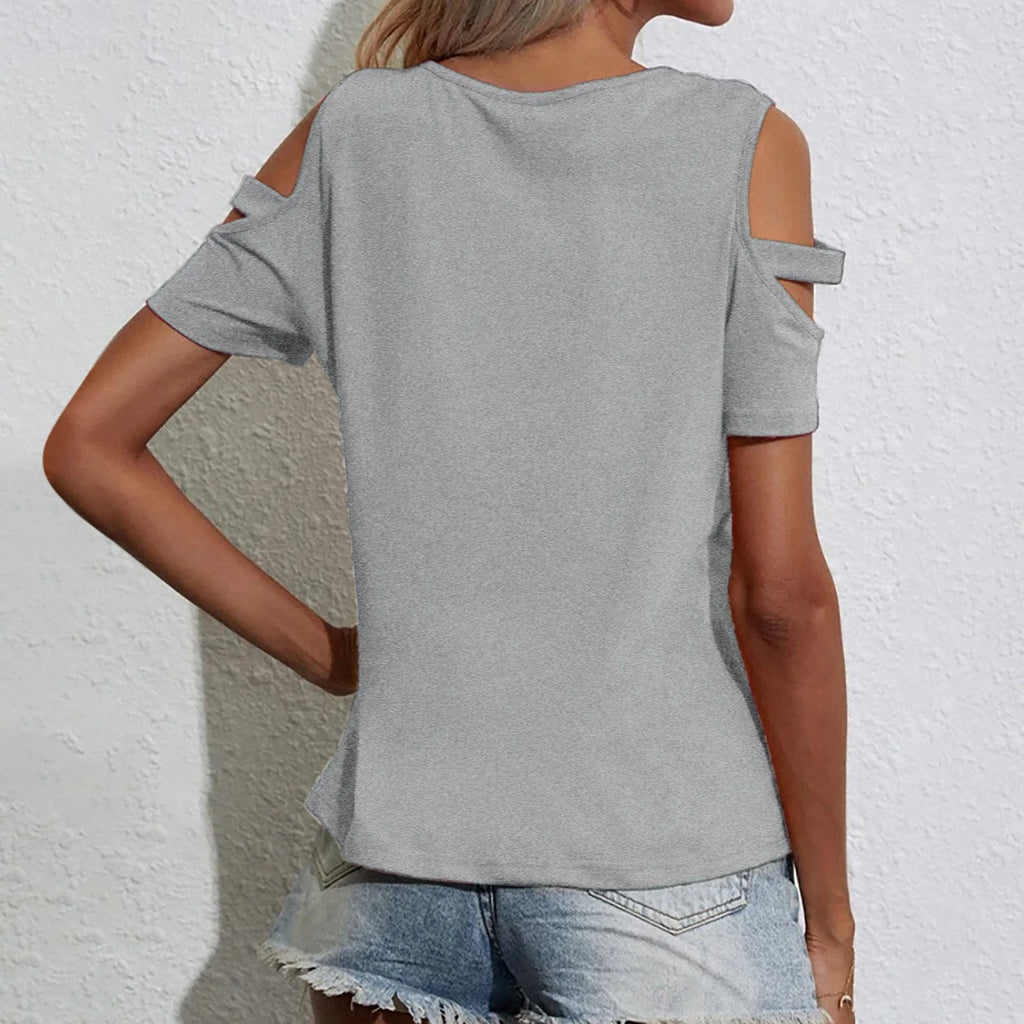 Off-the-Shoulder Loose Summer Top