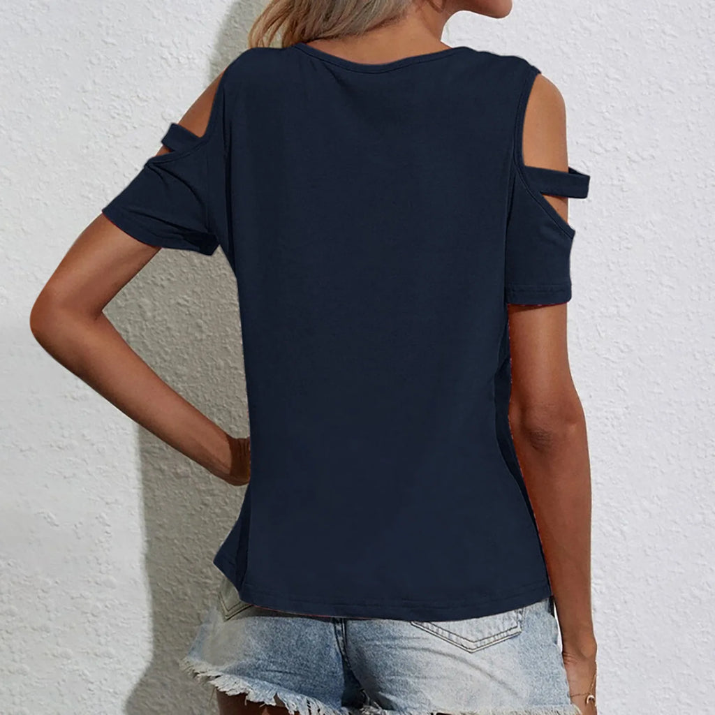 Off-the-Shoulder Loose Summer Top