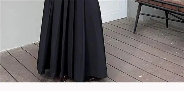 Classic Pleated Maxi Skirt