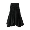 High Waist Pleated Flared Skirt