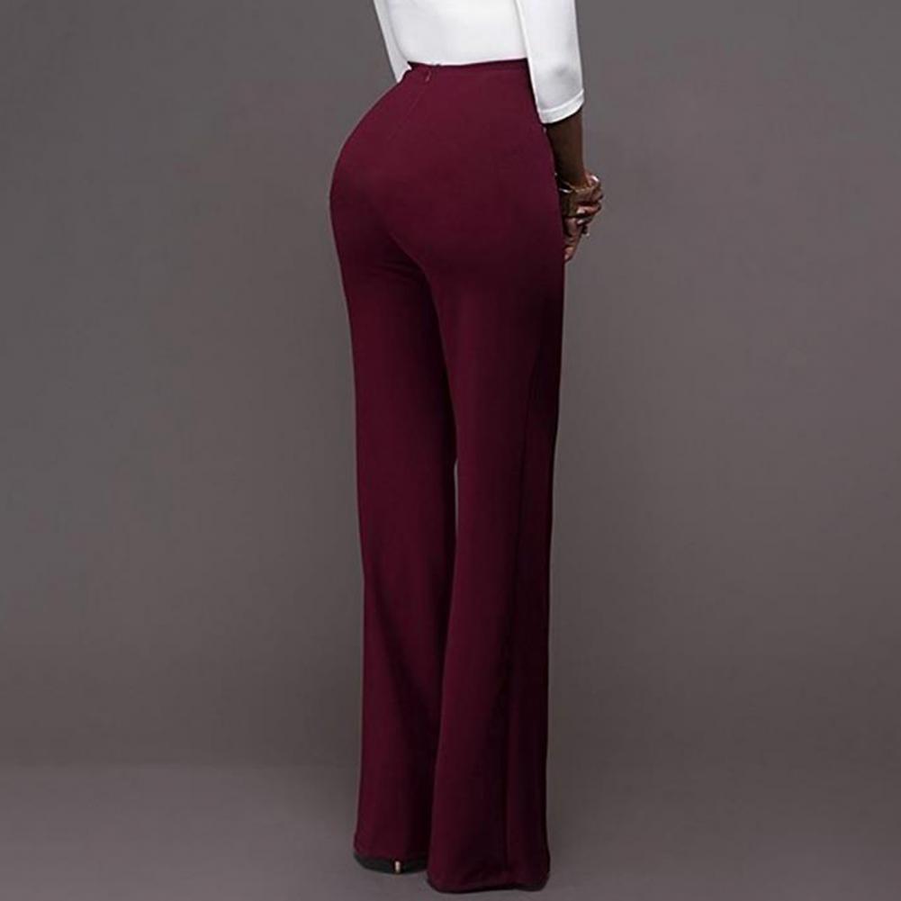High Waist Wide-Leg Bell-Bottom Pants