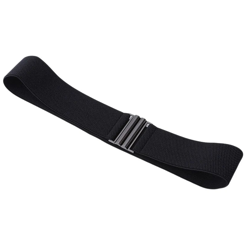 Women’s Elastic Wide Belt – Simple Waist Strap for Dresses & Coats