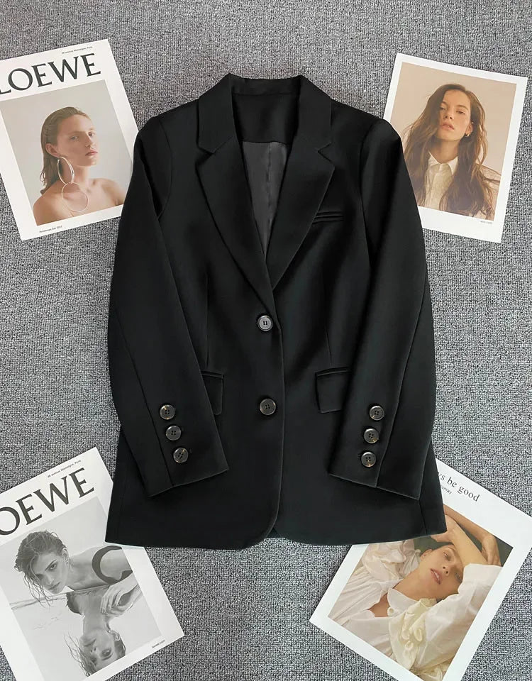 Classic Single-Button Women’s Blazer