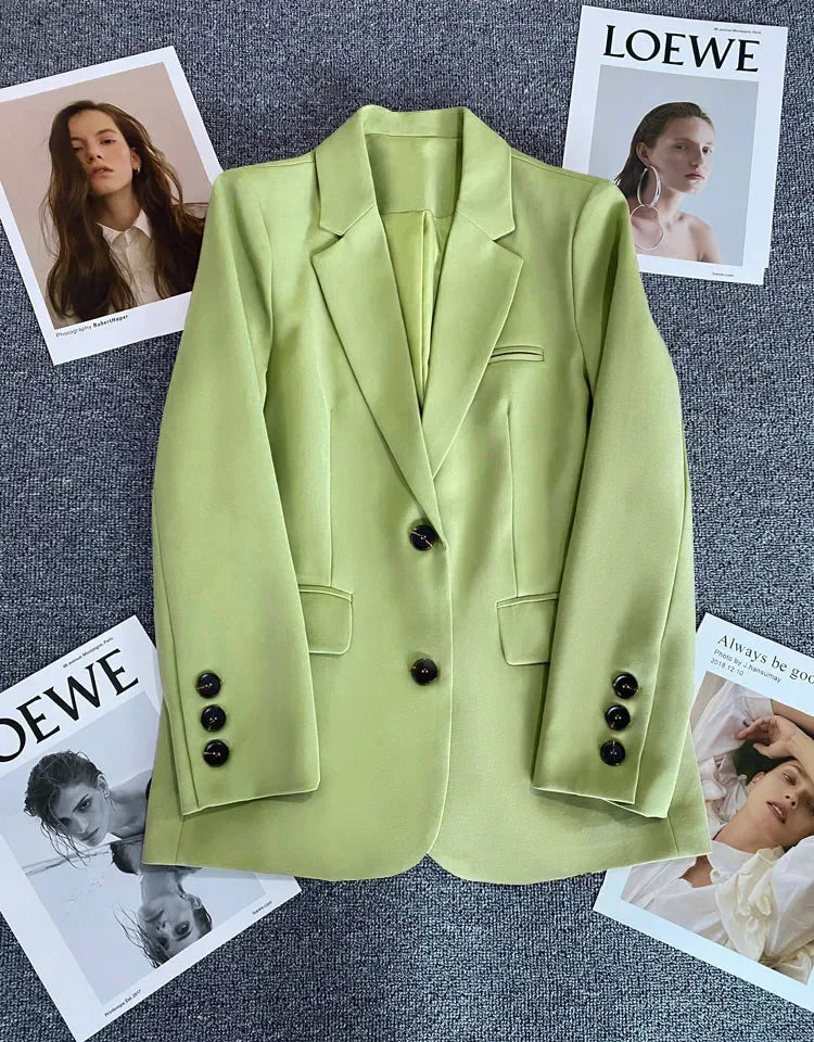 Classic Single-Button Women’s Blazer