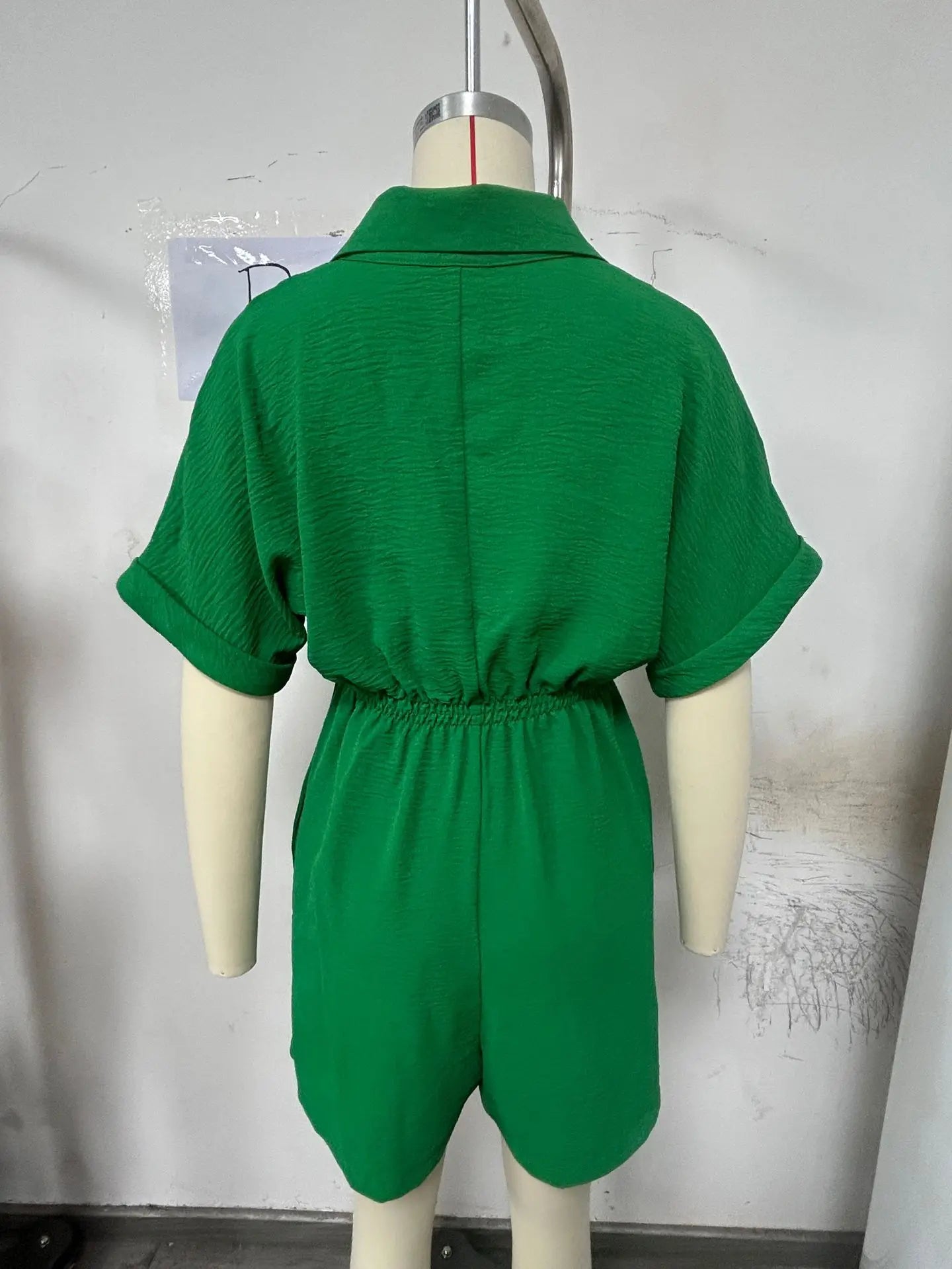 Casual Turn-Down Collar Summer Outfit