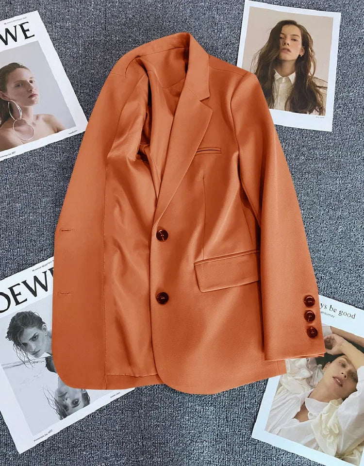Classic Single-Button Women’s Blazer