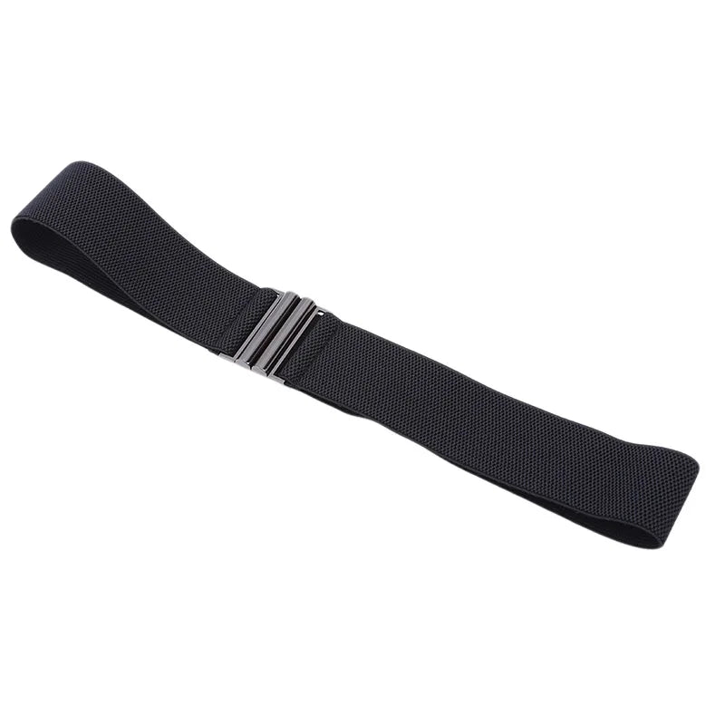 Women’s Elastic Wide Belt – Simple Waist Strap for Dresses & Coats