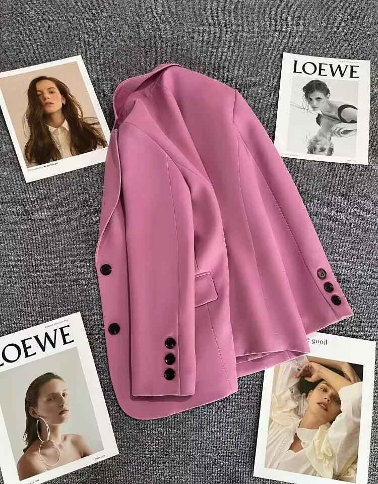 Classic Single-Button Women’s Blazer