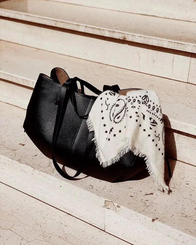 Fringed Paisley Square Scarf