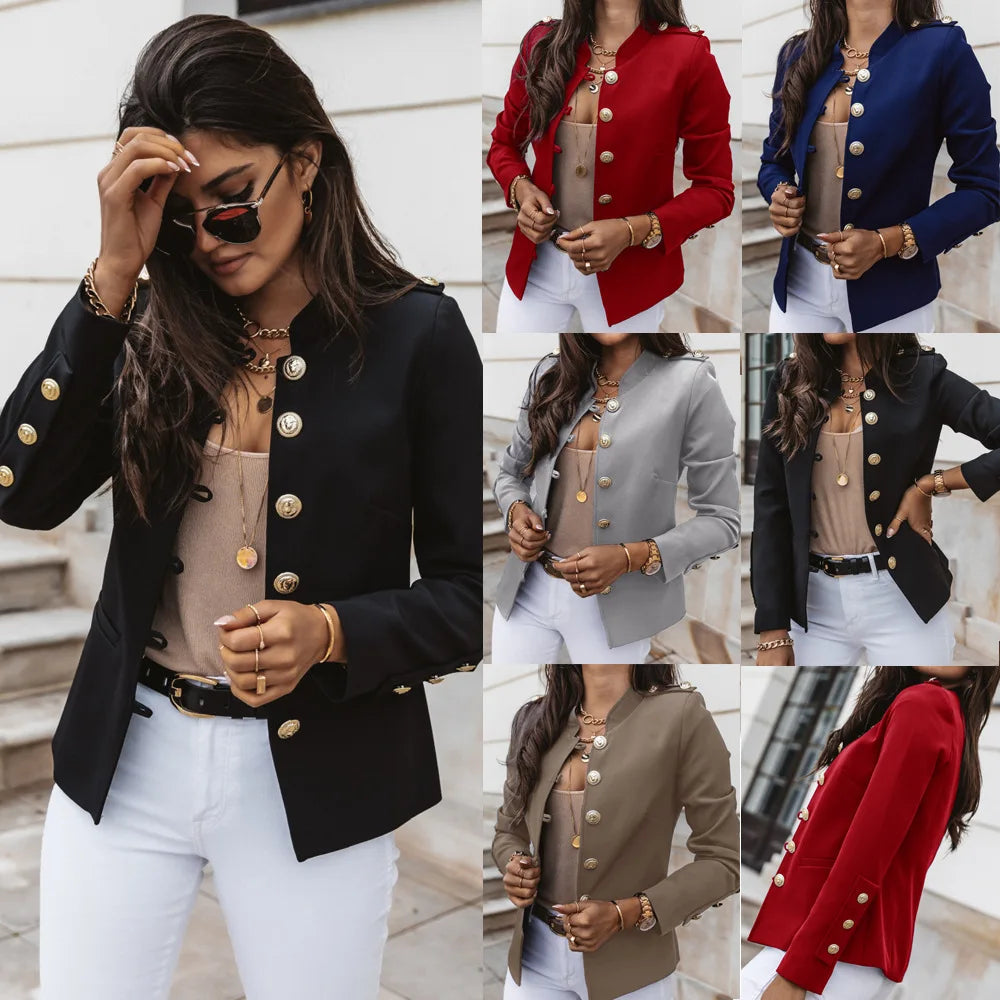 Slim Fit Women’s Button Blazer