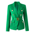 Women's Belted Pocket Blazer