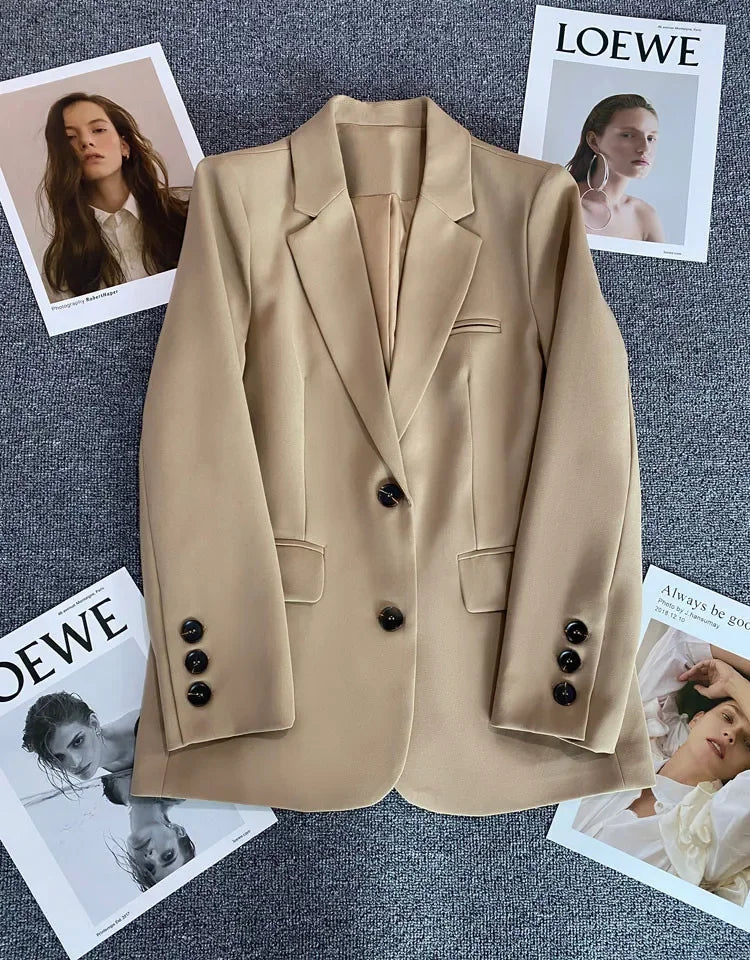 Classic Single-Button Women’s Blazer