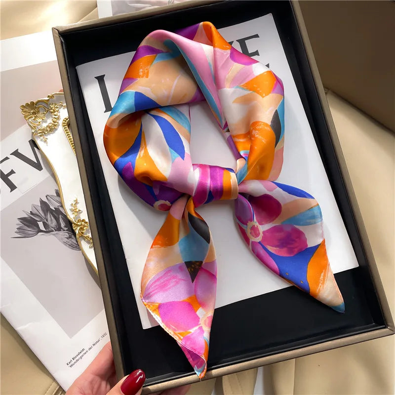 Women’s Silk Satin Square Scarf