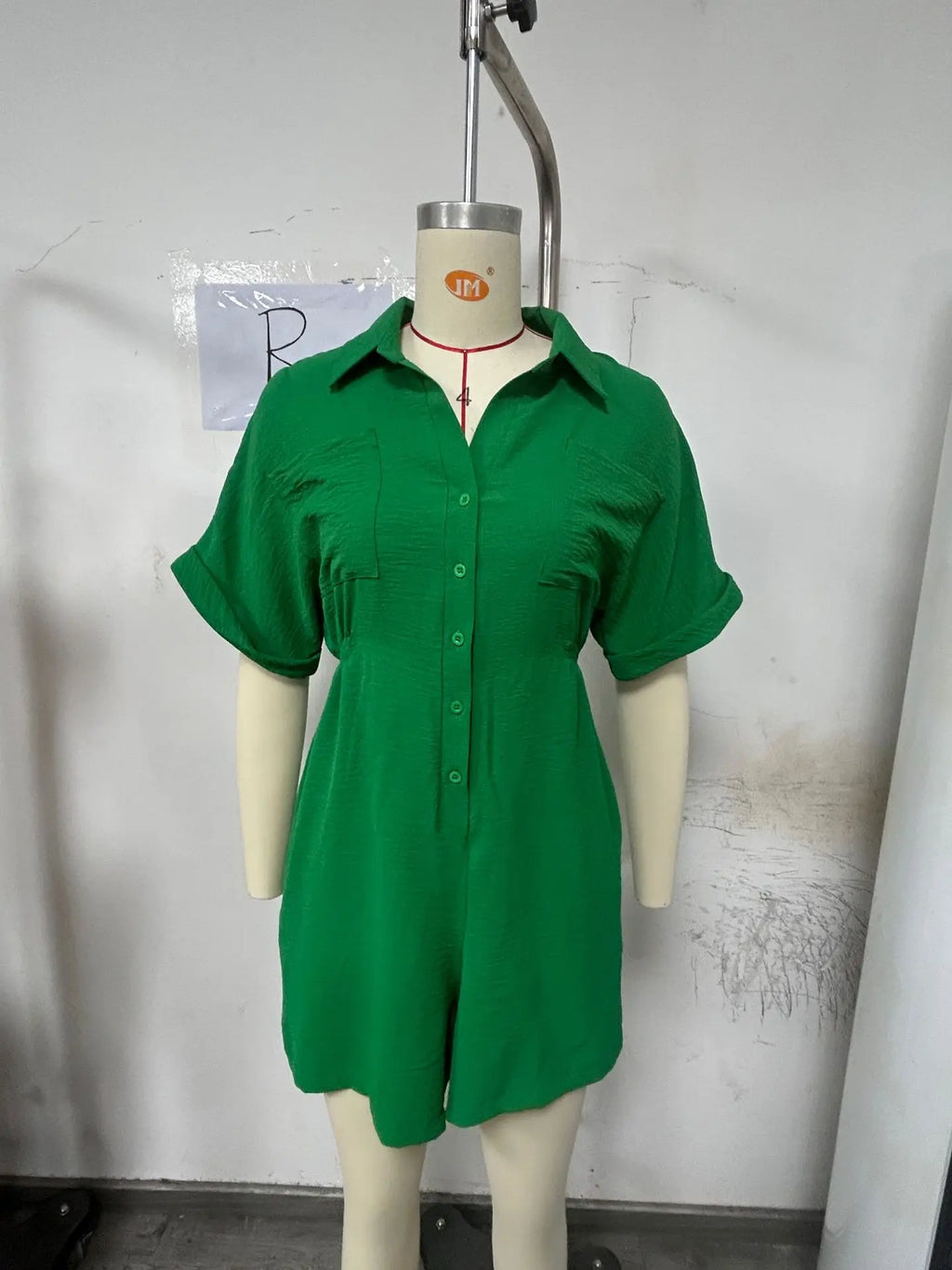 Casual Turn-Down Collar Summer Outfit