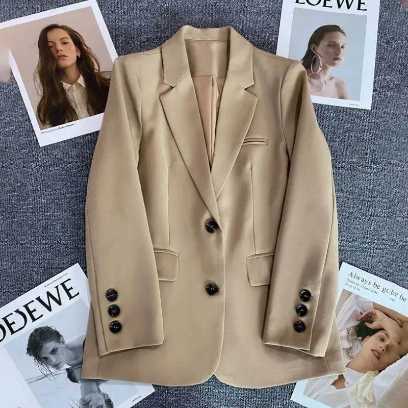 Classic Single-Button Women’s Blazer