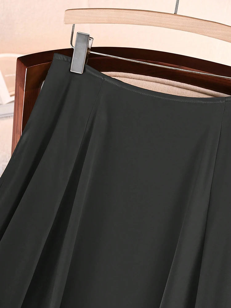 Elegant Satin Maxi Skirt