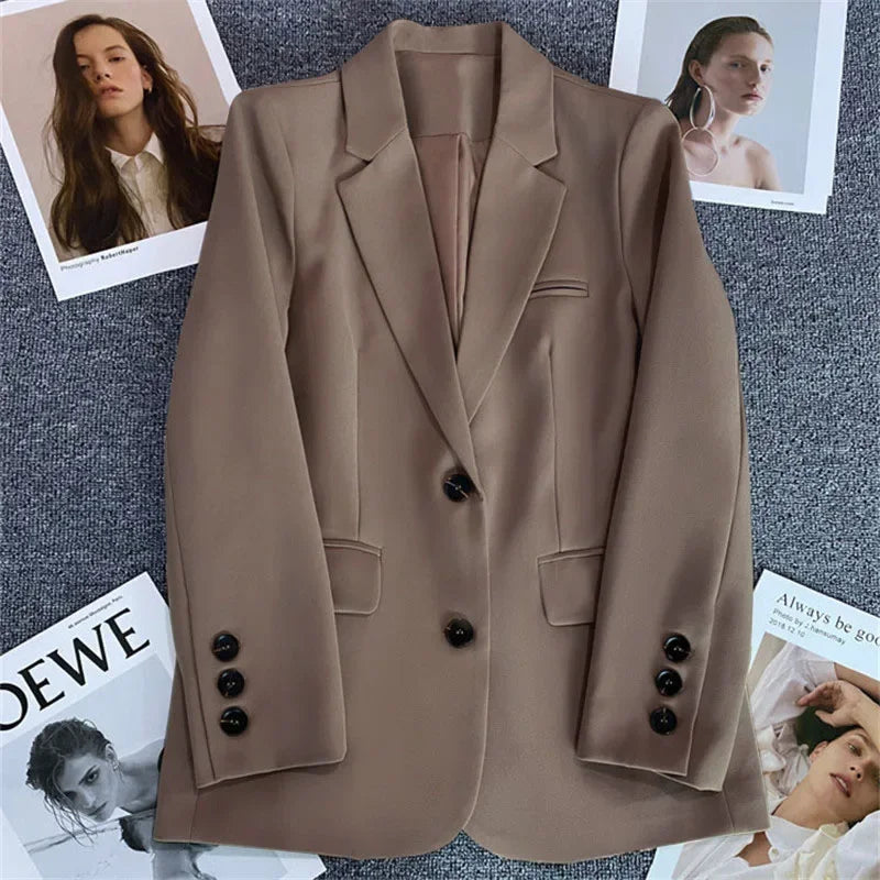 Classic Single-Button Women’s Blazer