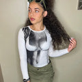 Tie-Dye Slim Crop Top