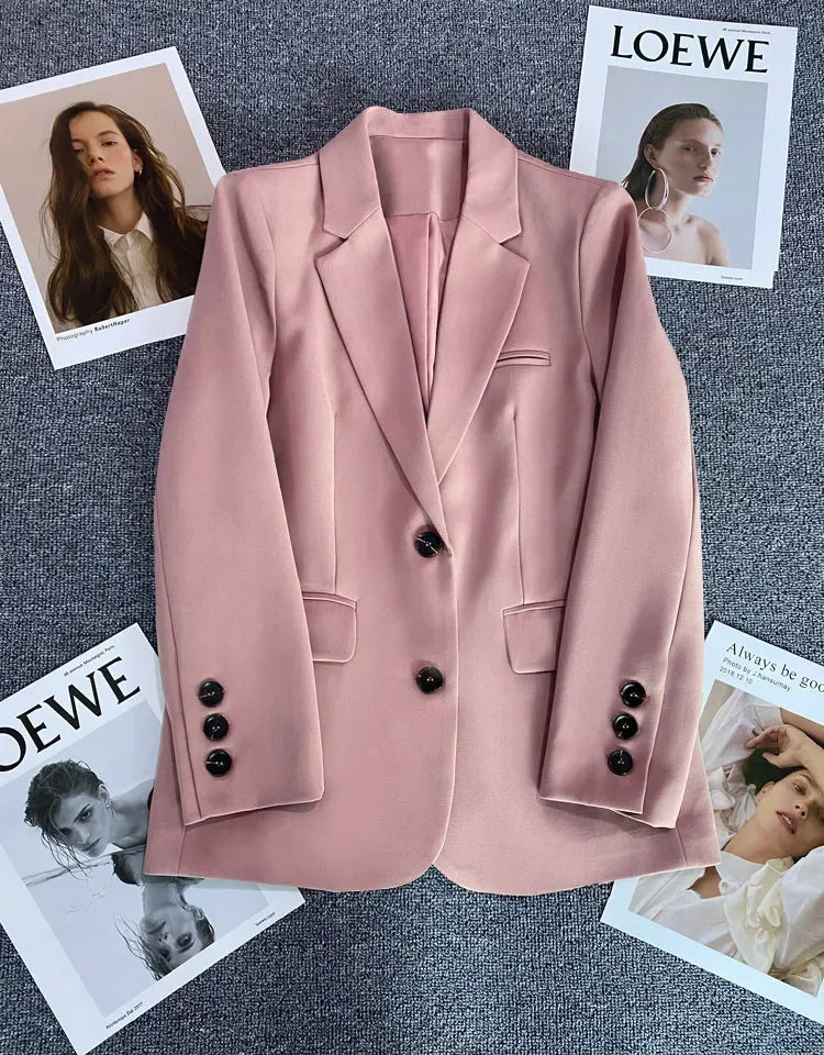 Classic Single-Button Women’s Blazer