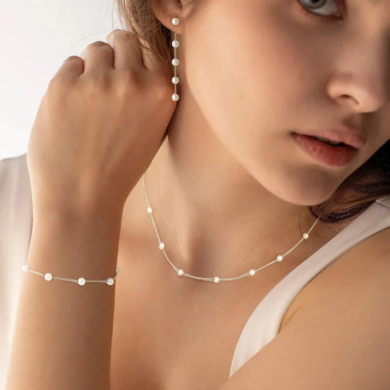 Women’s Dainty Gold & Silver Plated Jewelry Set
