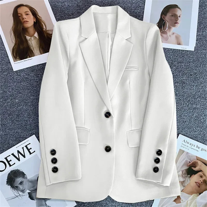 Classic Single-Button Women’s Blazer